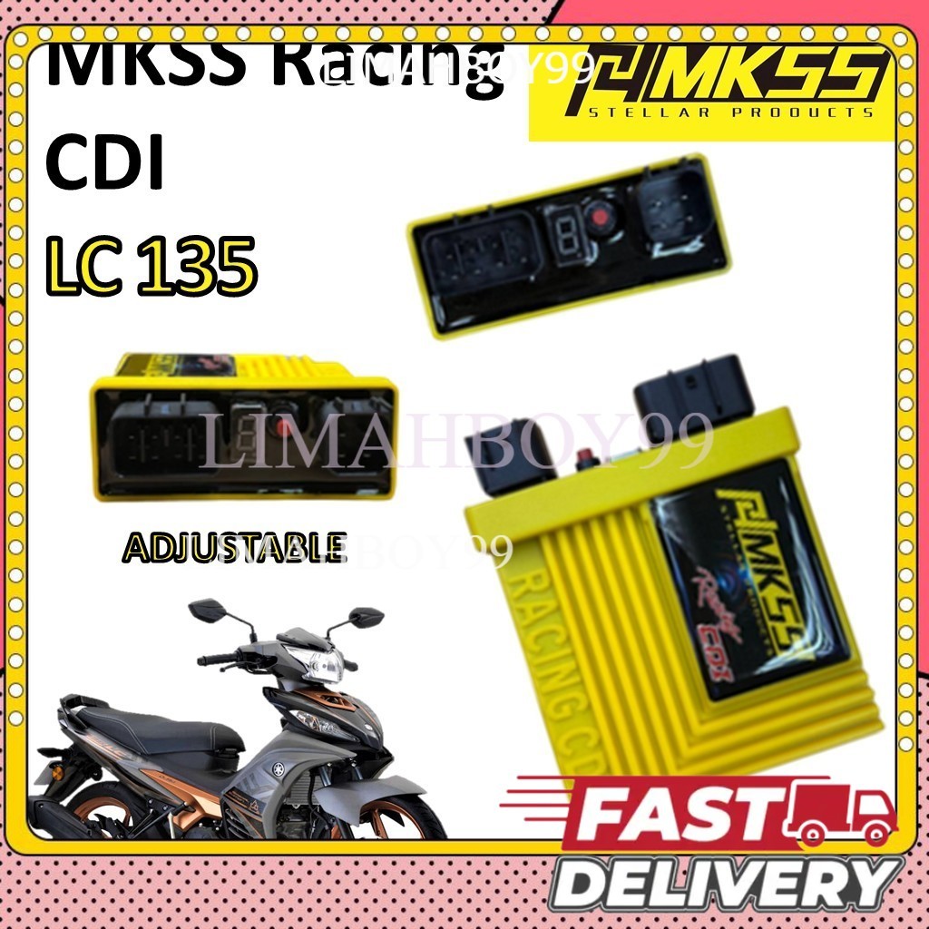 LIMAHBOY RACING CDI LC RACING LC135 NO LIMIT ADJUSTABLE MAP PNP BUANG CUT OFF LC 135