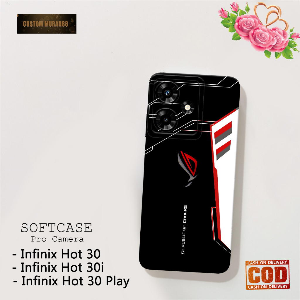 HP ล่าสุด Infinix Hot 30i / Hot 30 / Hot 30 Play Phone Case - GAMING Motif Fashion - Infinix Hot 30i
