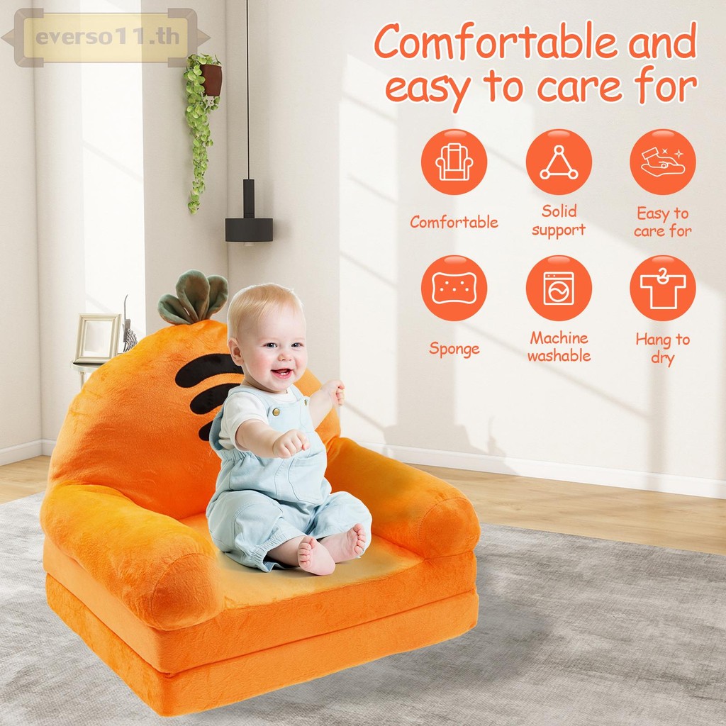 เด็กเตียงโซฟาเก้าอี้เด็กวัยหัดเดินพับได้น้ําหนักเบาสบายที่นอนเด็กแบบพกพามินิเลานจ์เก้าอี้ ร้านค้า7914 - รูปที่ 3