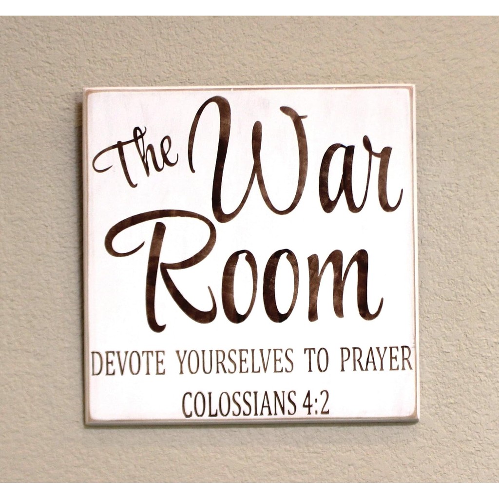 HCHANA ป้ายไม้สำหรับห้องภาวนา ข้อความจากโคลอสเซียเนส 42