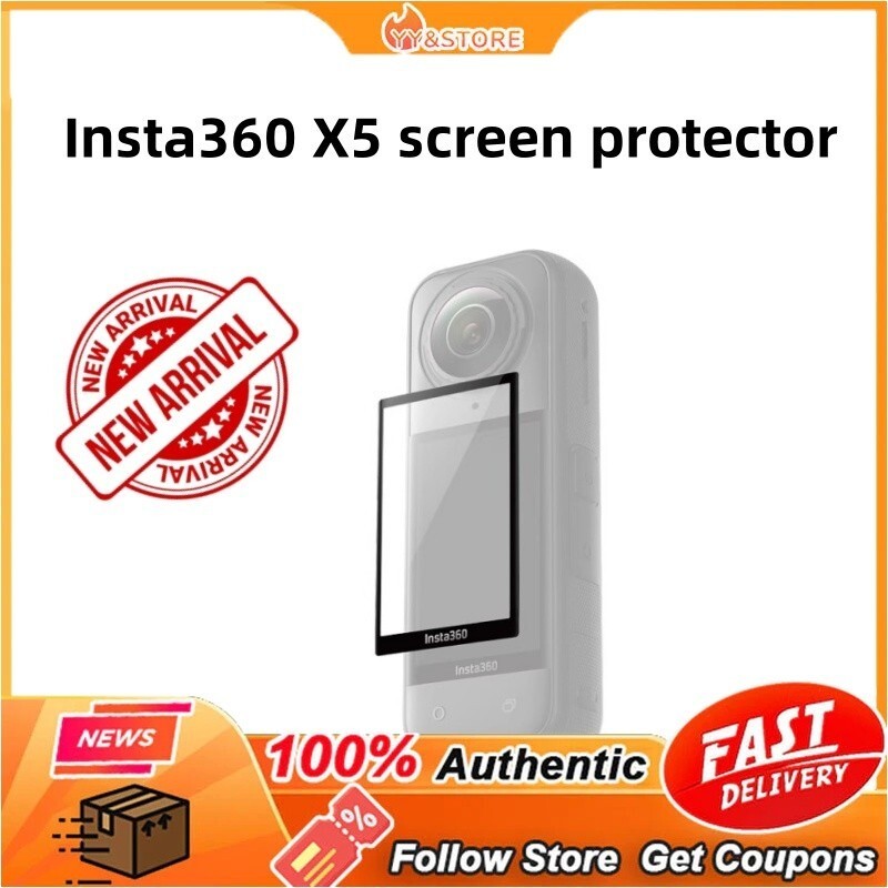 ต้นฉบับ ใหม่ฟิล์มกันรอยหน้าจอInsta360 X5 ทําจากวัสดุกระจกนิรภัยที่มีความละเอียดสูงและโปร่งใสสําหรับฟ