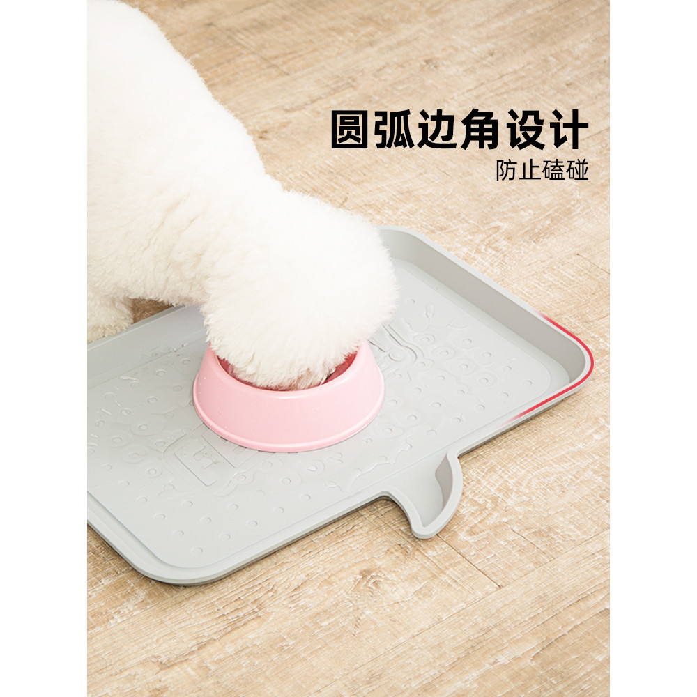 Alice Pet Placemat Cat Eating Mat ชามสุนัขจานใส่อาหารถาดกันลื่นจานชามข้าว Alice
