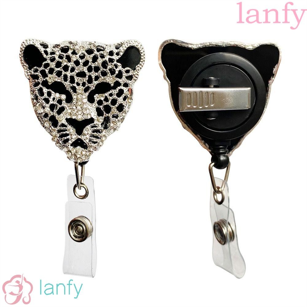 LANFY Retractable Badge Reel Work Card ชื่อแท็ก Bee Butterfly พยาบาลพนักงานหน้าอก Card ID Card คลิป