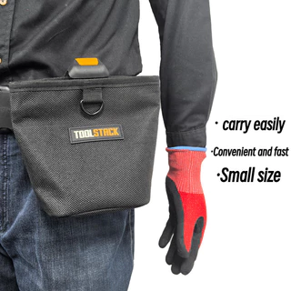 Toolstack กระเป๋าเครื่องมือผู้ชายทนทานกระเป๋าเล็บอุปกรณ์เครื่องมือทํางาน TSK-63