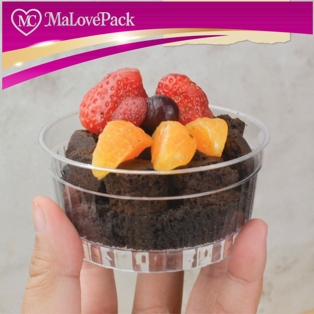 MA LOVE PACK ถ้วยซัมเมอร์1+ฝา ถ้วยมูสเค้กPS บรรจุภัณฑ์เบเกอรี่ ราคาปลีกส่งถูกเเละดีล ขายปลีก10ชุด