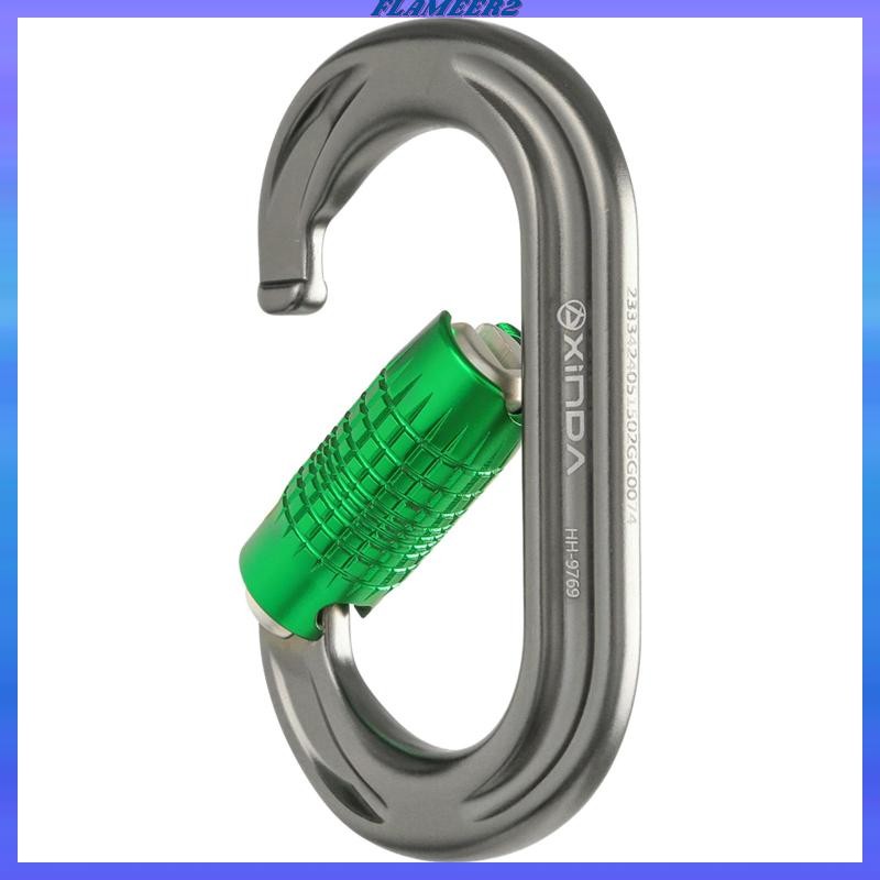 [Flameer2] O Shape Carabiner Clip Climbing Carabiner 24kN Gear Twist Locking Carabiner Clip for Dog 