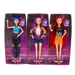 KPop Demon Hunters Rumi Action Figure Zoey Mira ของเล่นโมเดลข้อต่อที่สามารถเคลื่อนย้ายได้