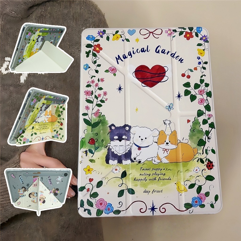 เคสSamsung Galaxy TabสำหรับS9 S10 lite A9+ A8 S6 Lite S9 FE+ วัสดุอะคริลิคอะคริลิคพับตัวกรณี