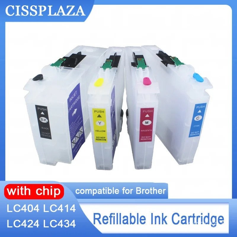 LC404 LC414 LC424 LC434 ตลับหมึกรีฟิลสําหรับ Brother J1200W J1200WE J1200N J1203N J1205W J1215W เครื
