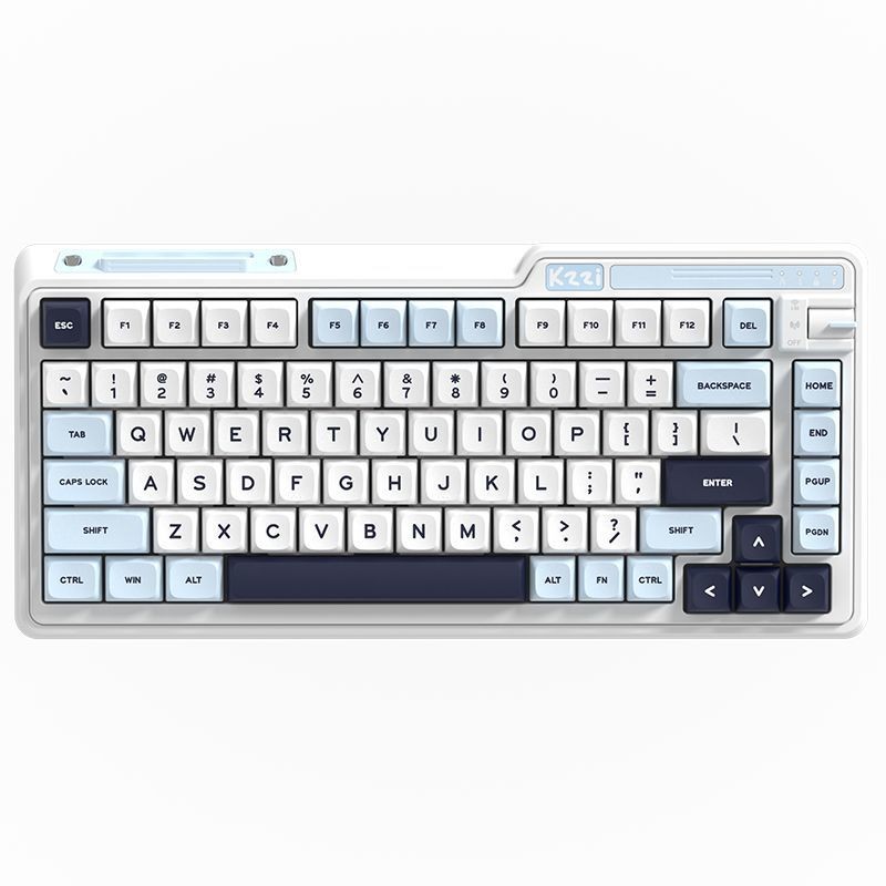 KZZI KZZI K75V2 สามโหมดคีย์บอร์ด 2.4G Hot Swap เดสก์ท็อปเกมสํานักงาน 9.12