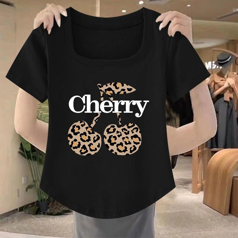 เสื้อกว้างขวาง สะดวกสบาย เสื้อยืด ผู้หญิง เสื้อผ้าสาว อวบไซซ์ใหญ่ เสื้อเซ็กซี่แซ่บๆ
