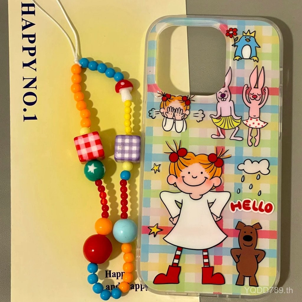 เคสโทรศัพท์เหมาะสําหรับiPhone X XS XR XSMAX 11 12 13 14 15 16 Pro max Plus cocoซอสสาว + โซ่กันกระแทก