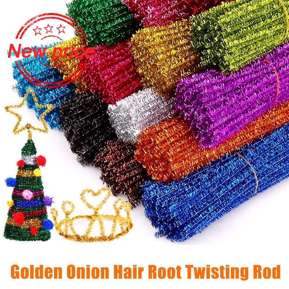 Twist Fuzzy ชุดสายไฟหลายสี Fuzzy ลวด Handmade Chenille หนาแน่น Fuzzy เครื่องประดับ G0p7