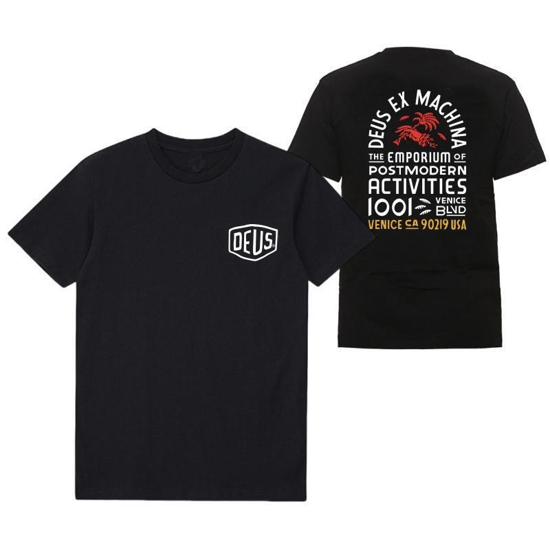 เสื้อยืดแขนสั้นผ้าฝ้ายแท้รุ่นใหม่ DEUS EX MACHINA