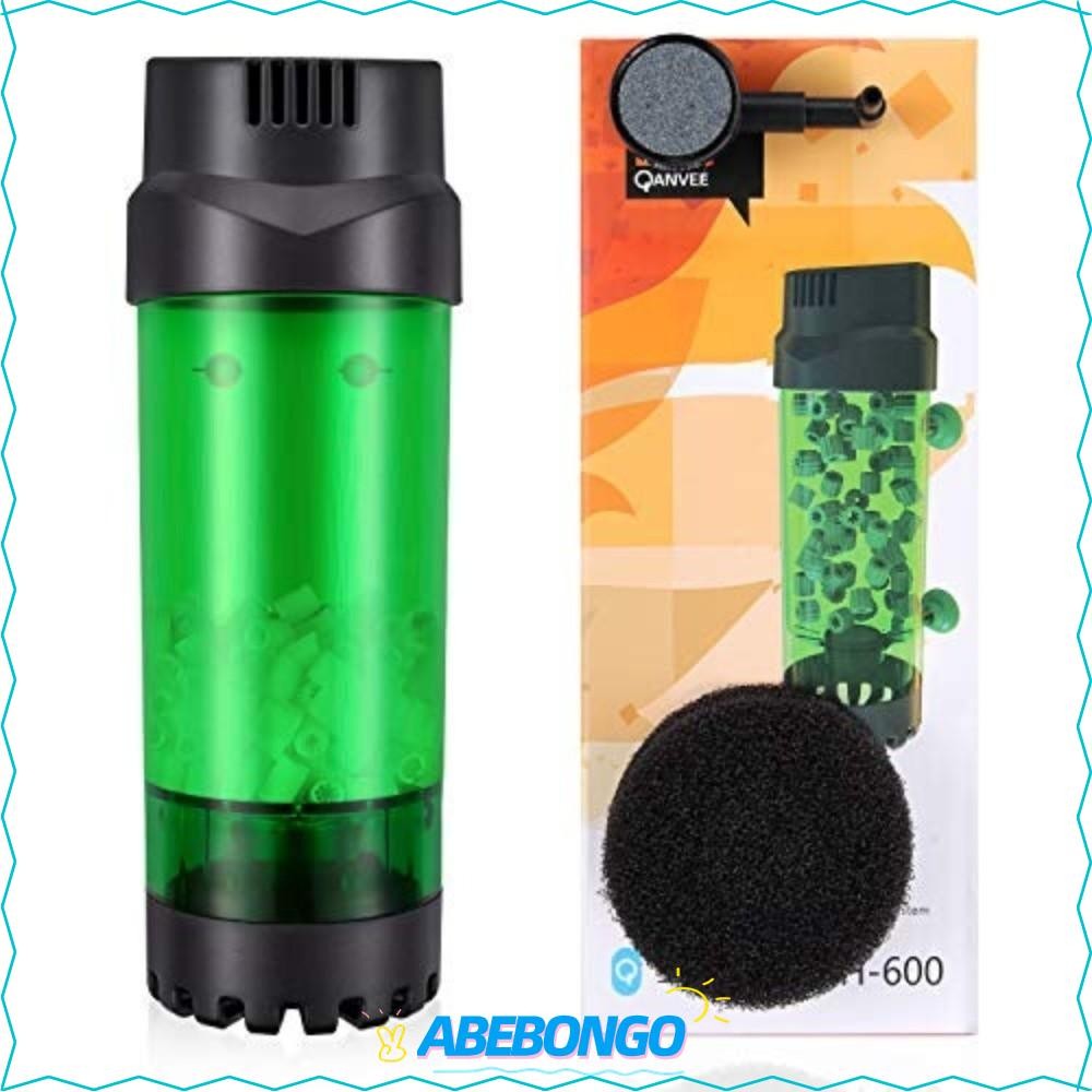 ABEBONGO การเคลื่อนย้ายของเหลวกรองเตียง,ด้วยหินอากาศ Bio Media Bubble Bio Media Reactor, คุณภาพสูงติดตั้งง่ายประสิทธิภาพสูงฟองน้ํากรอง Aquarium Fish Tank