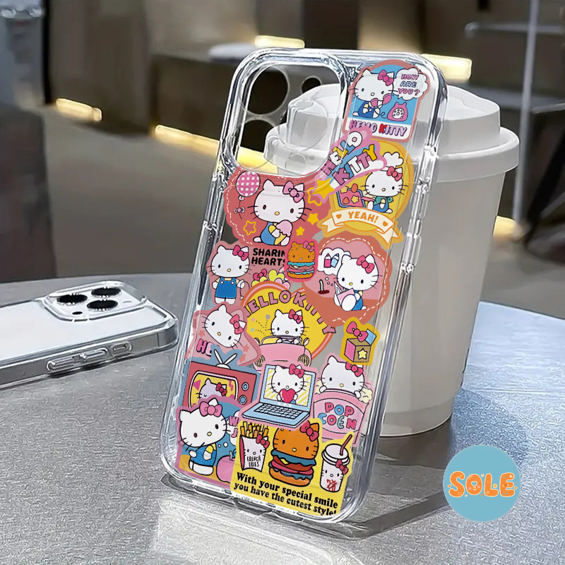 🐻‍❄️Sole🐻‍❄️ส่งจากไทย เคสโทรศัพท์มือถือ เคสไอโฟน กันกระแทก สําหรับIPHONE 16 11 12 13 14 15PRO MAX 7Plus XS/XR XSMax