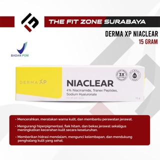 DERMA XP Niaclear Niacinamide 4% Tranex Peptides Sodium Hyaluronate 15 Gram Mencerahkan & Samarkan Noda Wajah Dermaxp Nia Clear