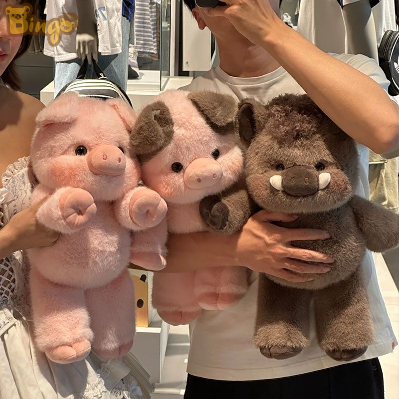 [บิงโก] ตุ๊กตาลูกหมูน่ารักของเล่นตุ๊กตาหมูสีชมพู40/60ซมการ์ตูนหมอนนุ่มตุ๊กตาของขวัญวันเกิด(0664)
