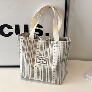 กระเป๋าผ้าแคนวาส กระเป๋าถือ จุของได้เยอะ tote bag รับน้ำหนักได้ดี ดีไซน์น่ารัก ลายหมี กระเป๋าสะพายข้าง