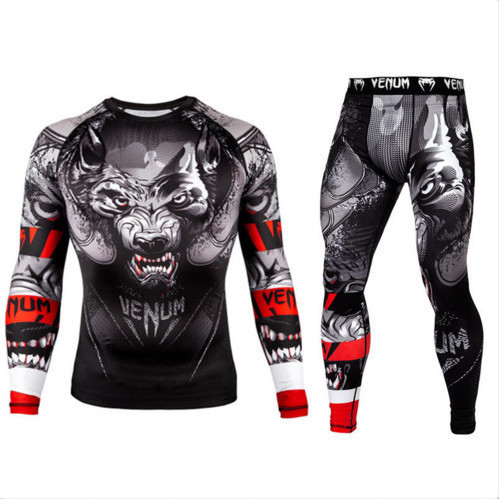 ชุดVENOM TIGHTS กางเกงแขนยาวสำหรับมวยและการต่อสู้ แบบแห้งเร็วและสวมแนบกาย เพื่อใช้ในการฝึกฝนฟิตเนส