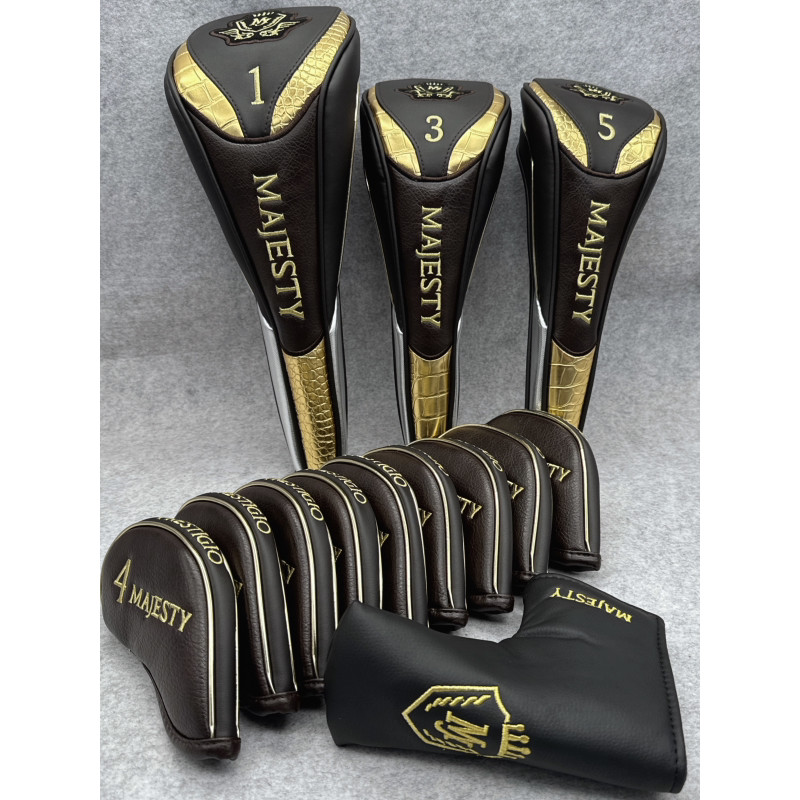 Majesty Branded New Classic Golf Club Driver Fairway Wood Hybrid และเหล็ก (4,5,6,7,8,9,Pw,Aw,Sw) Mag