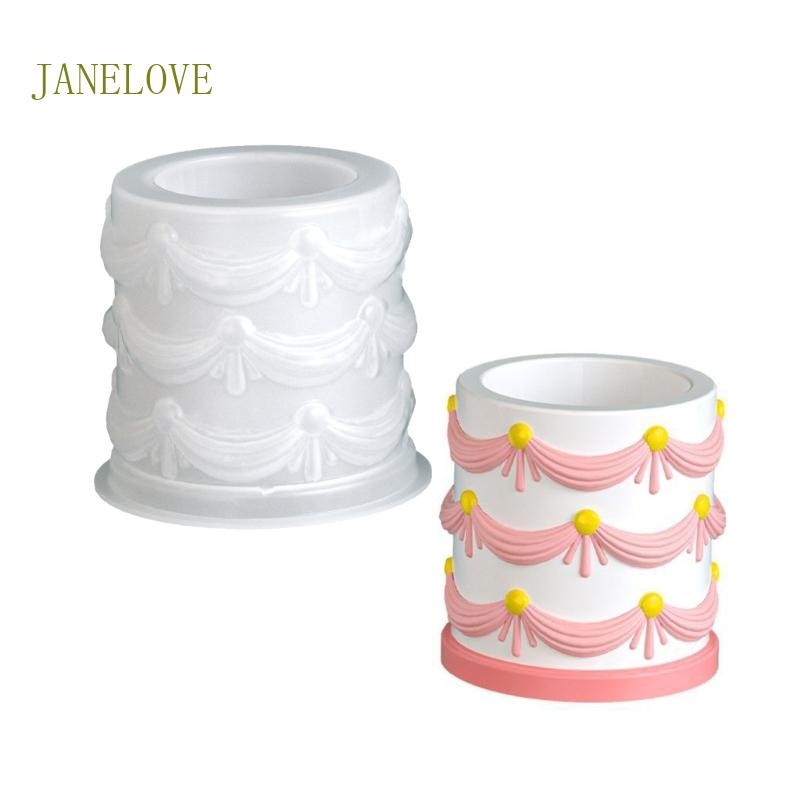 JLOVE โมลด์ซิลิโคนยืดหยุ่น มีลายละเอียดลูกไม้ สำหรับการจัดงานและความสวยงามในบ้าน