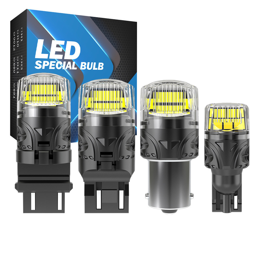 จัดหาไฟท้าย LED รถยนต์ 1157 ไฟเบรค T20 ไฟเบรค 2835SMD ไฮไลท์ T15 ไฟถอยหลัง