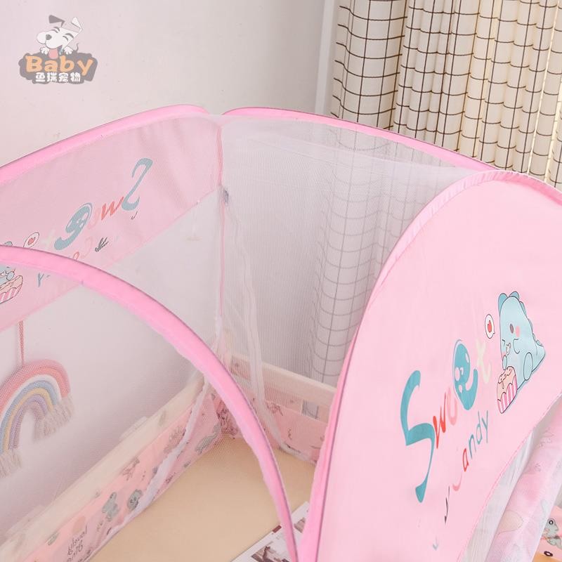 เด็กประกบเตียงมุ้งกันยุงสาวเจ้าหญิงสไตล์เด็ก bb เตียงเต็นท์ติดตั้งฟรี กระโจม เด็ก 80 * 168