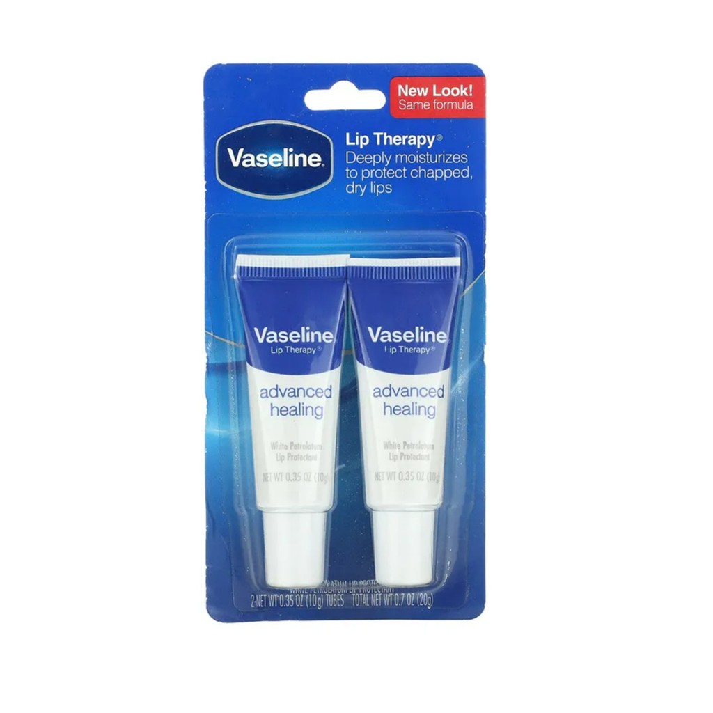 ลิปบาล์ม lipbalm Vaseline Vaseline 10g Moisturizing Anti-Cracking Peeling Lip Care White Tubular Lip