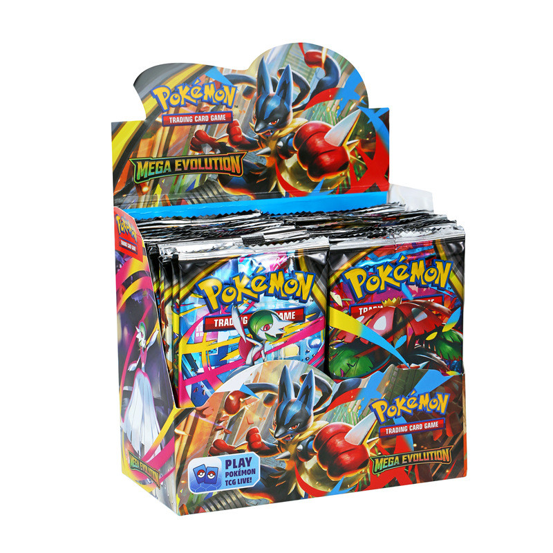มาใหม่รายวัน/MEGA Pokémon Pokémon Card M1L/M1S Vmax Pokémon Super Courage Draw Card Pack Pikachu 9.2