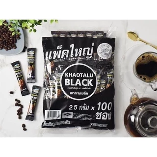 กาแฟดำเขาทะลุ แบล็ค ตราคอฟฟี่ฟาร์ม กาแฟจากชุมพร ขนาด 2.5 กรัม * 100 ซอง