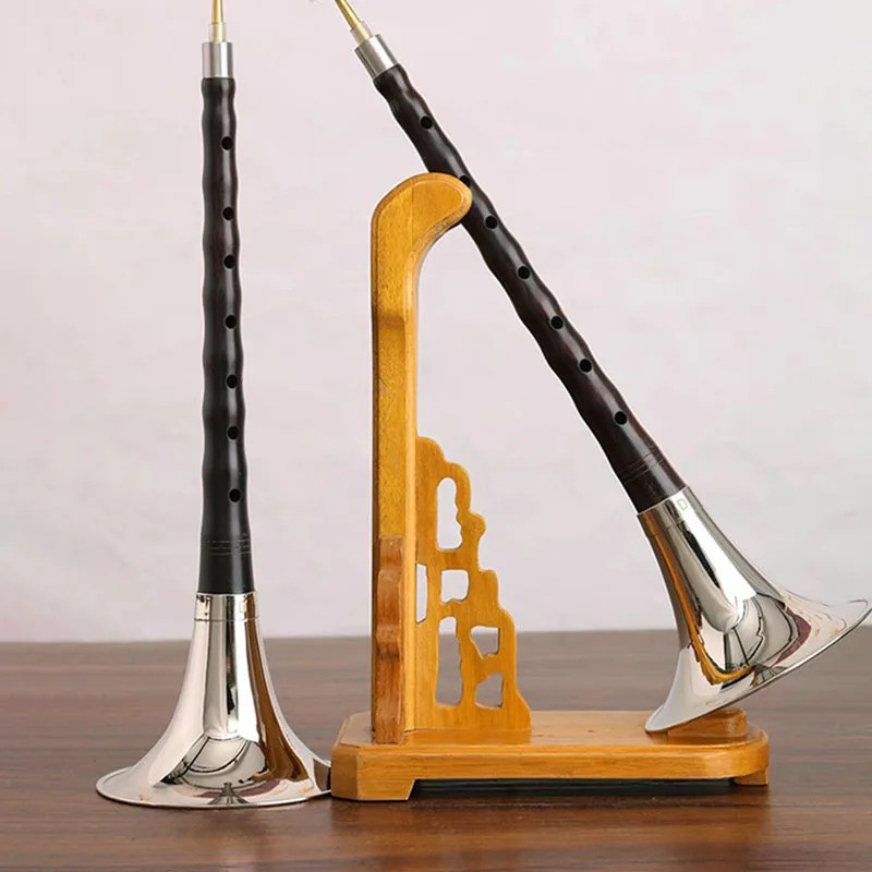 Ebony Suona จีนแบบดั้งเดิม Professional Suona F Key เริ่มต้นผู้ใหญ่ฝึก Horn แบบพกพา Loudly Folk Wind