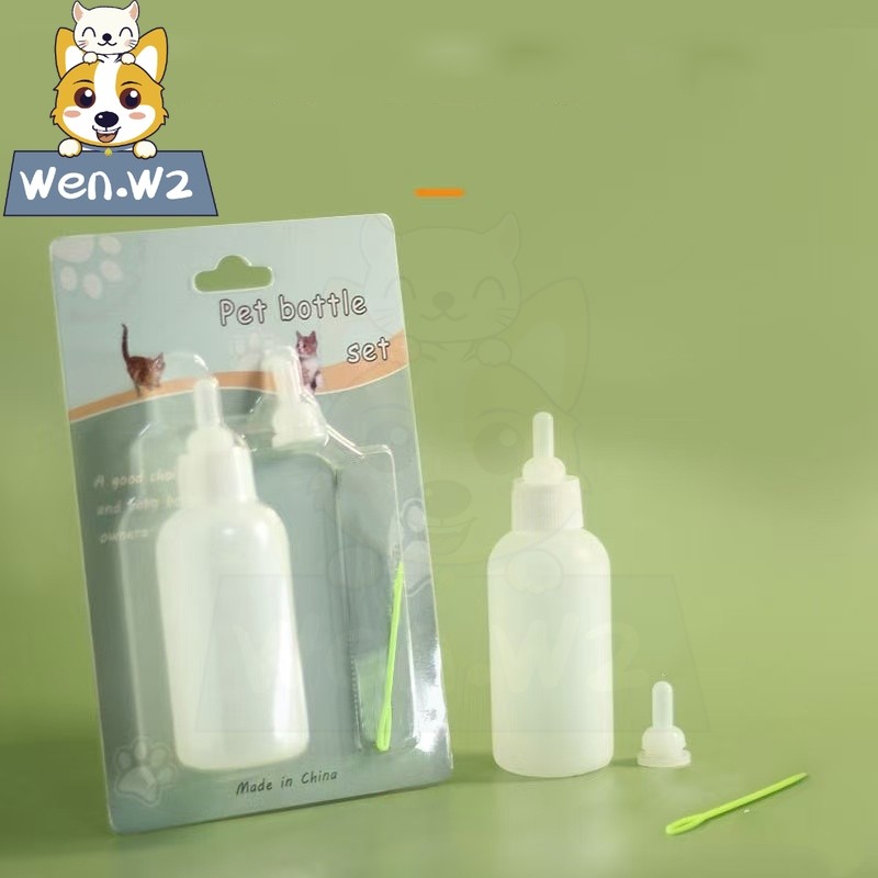 wen.W2 ขวดนมสำหรับสัตว์เลี้ยง ความจุ60ml ขวดนมแมว ที่ให้นมสัตว์เลี้ยง