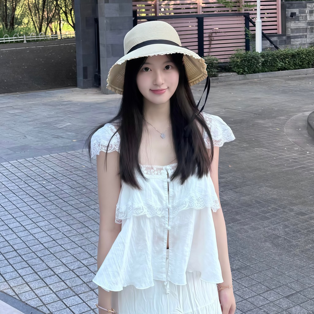 SultrySia  เสื้อยืดผู้หญิง เสื้อสายเดี่ยวสีขาว สไตล์เกาหลี มินิมอลผ้านุ่มทิ้งตัว เสื้อยืดคอกลม (FY2946) - รูปที่ 7