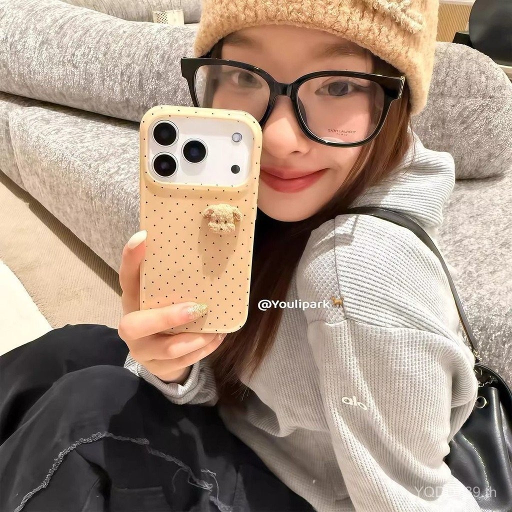 เคสโทรศัพท์เหมาะสําหรับiPhone 7 8 X XS XR XSMAX 11 12 13 14 15 16 17 Pro max Plus Air Polka Dot + สา