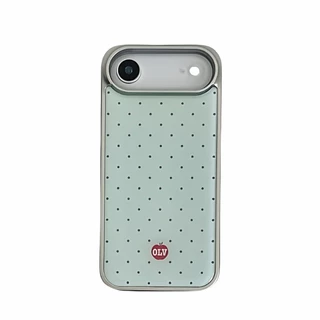 Ins สไตล์เกาหลี Niche Polka Dot เหมาะสําหรับ iPhone15promax Apple 16pro เคสโทรศัพท์อีพ็อกซี่ 13 กันกระแทก 1412 รวมทุกอย่าง 17promax หญิง 17pro ขอบเงินไฟฟ้า 15pro ง่ายอินเทรนด์