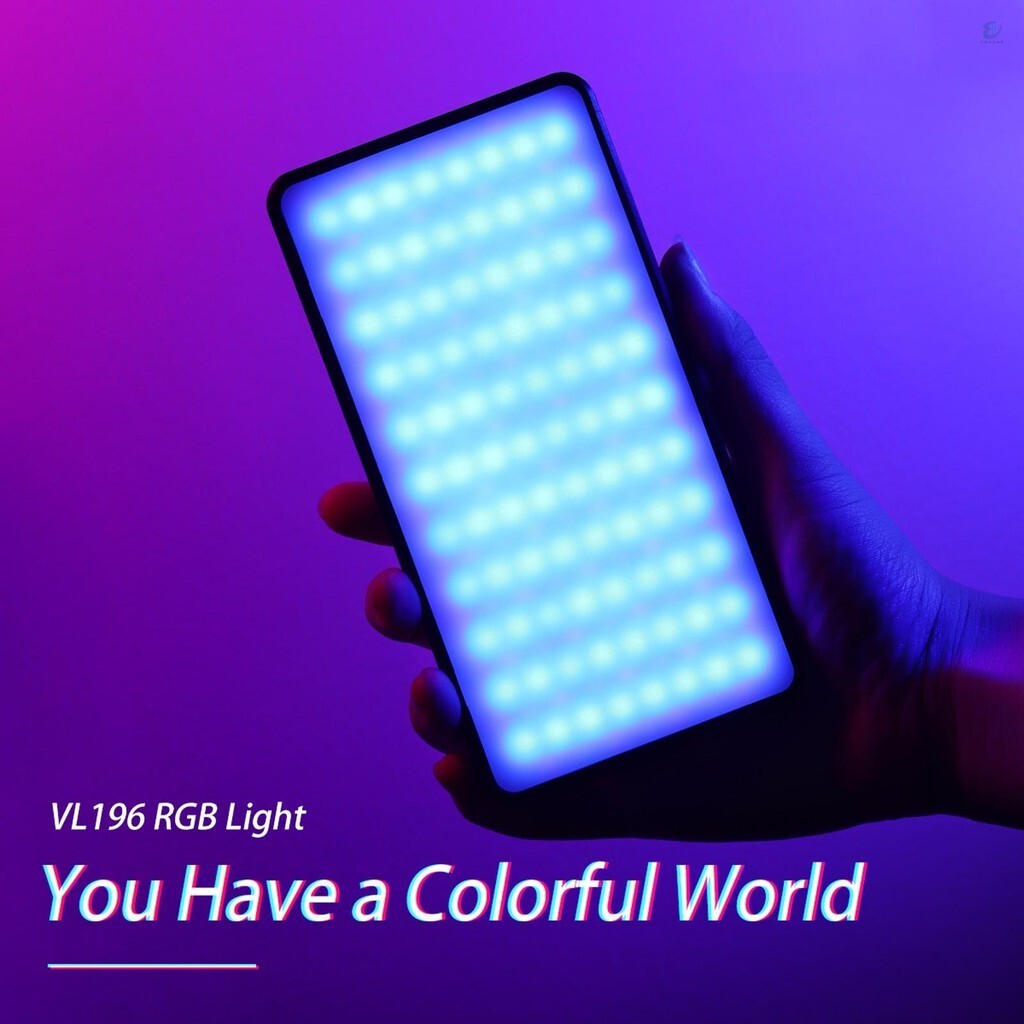 VIJIM VL196 Pocket RGB LED Video Light การถ่ายภาพเติมแสง 2500K9000K หรี่แสงได้ CRI 95 + 20 เอฟเฟกต์แ