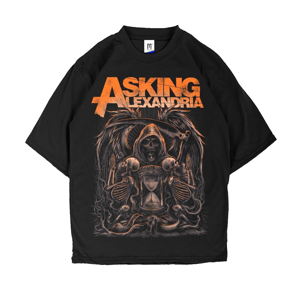 ASKING เสื้อยืดโลหะ ALEXANDRIA - ENGLAND UK TOUR เสื้อยืดวงพรีเมี่ยมสําหรับผู้ชายและผู้หญิงขนาดใหญ่ 