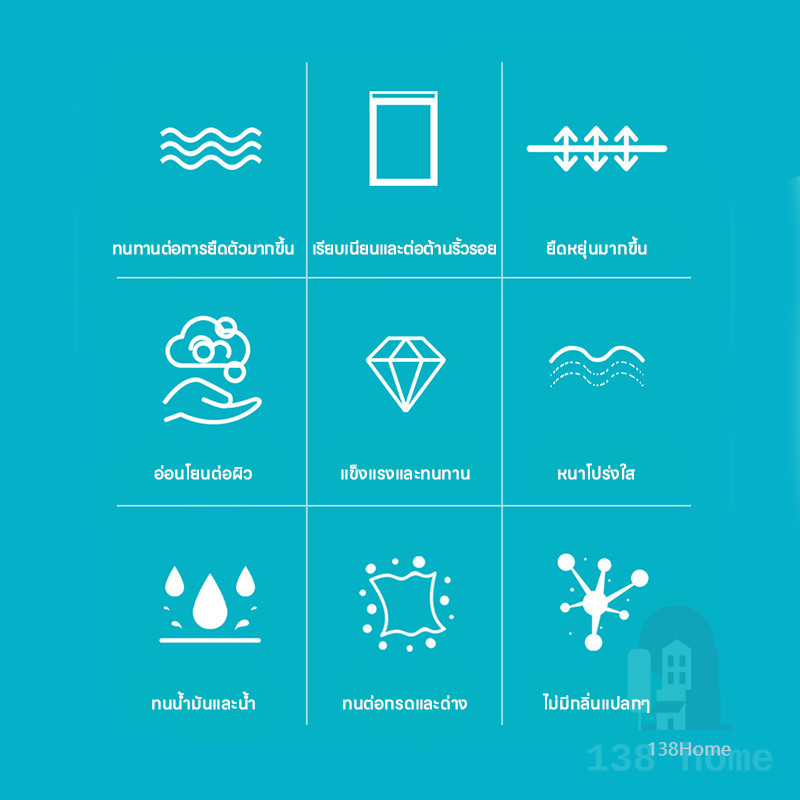 ถุงมือ ถุงมือแบบใช้แล้วทิ้ง ถุงมือทำอาหาร ถุงมือ TPE ใช้แล้วทิ้ง(S/M/L)  ถุงมือใส Food grade ปลอดภัย ป้องกันการรั่ว - รูปที่ 2