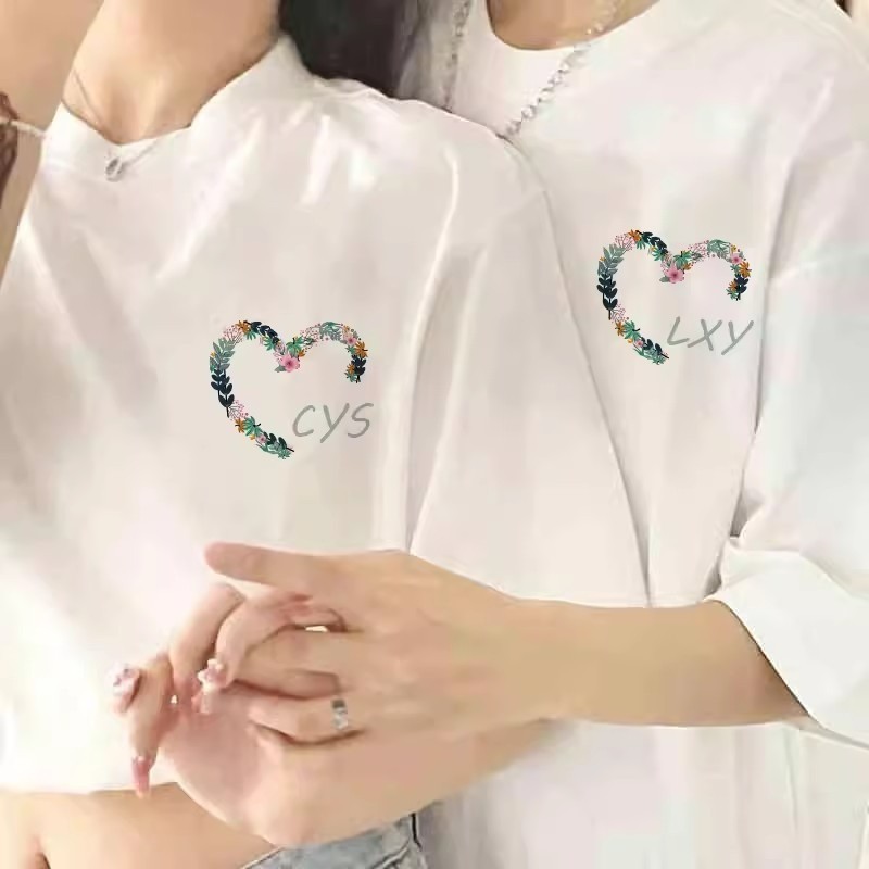 COD 2025 Internet Celebrity Couple Outfit Summer Short Sleeve Set High-End Feel 2025 New Trendy Bran