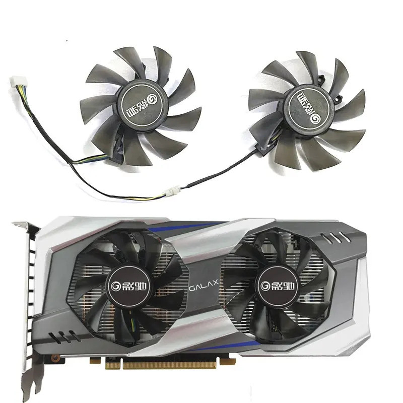 2 pcs/batch P106 GA 82S 2h สําหรับ Galax GTX1060 พัดลมสีสําหรับ KFA2 GeForce GTX 1060 OC กราฟิกการ์ด