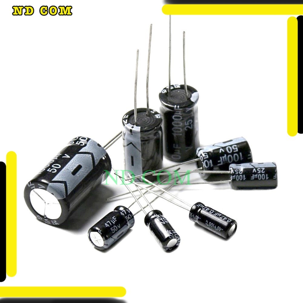 ร้านในไทย C ตัวเก็บประจุ Electrolytic Capacitor 1uF 2.2uF 3.3uF 4.7uF 10uF 33uF 47uF 100uF 220uF 330