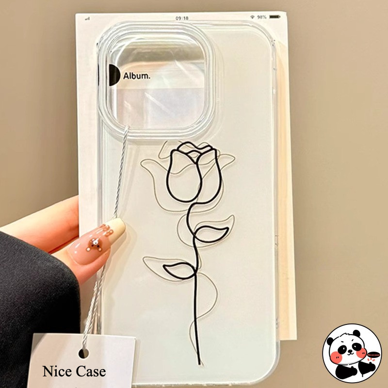 Elegant Rose เคสโทรศัพท์สําหรับ Vivo T4 Ultra T3 T3X T2 T2X Pro Lite T1 Y33S Y33T Y22 Y22S Y21 Y21E 