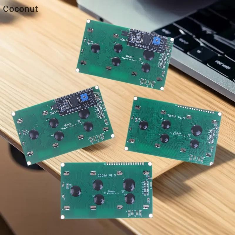 [มะพร้าว] LCD 2004 โมดูลหน้าจอสีเขียวสีฟ้าสําหรับ LCD 16x2 20X4 ตัวอักษร R3 Mega2560 จอแสดงผล PCF857