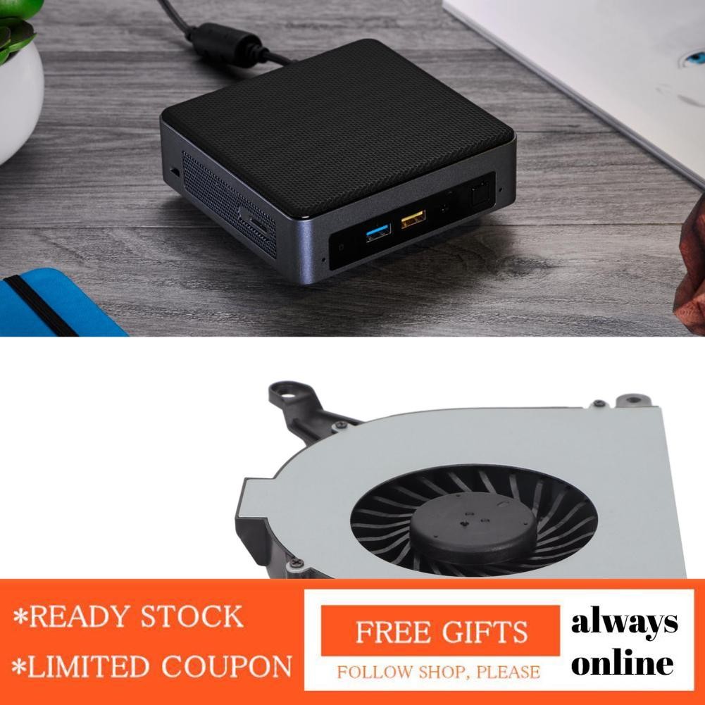 Alwaysonline LAPTOP LAPTOP CPU COOLING FAN 4 PIN การทดแทน 4 PIN สำหรับ NUC10I3FNH NC10I5FNH NC10I7FN