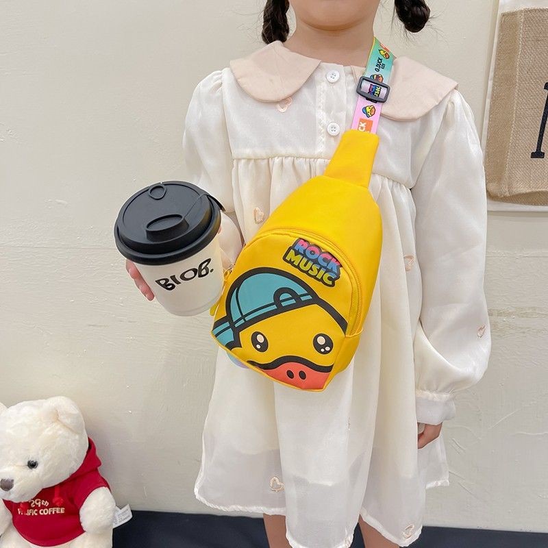 可爱卡通小黄宝儿童洋气时尚单单肩包小女士保暖内裤包น่ารักการ์ตูนเป็ดน้อยสีเหลืองเด็กเด็กสไตล์ต่างประเทศqcpsh067waj3my20251006