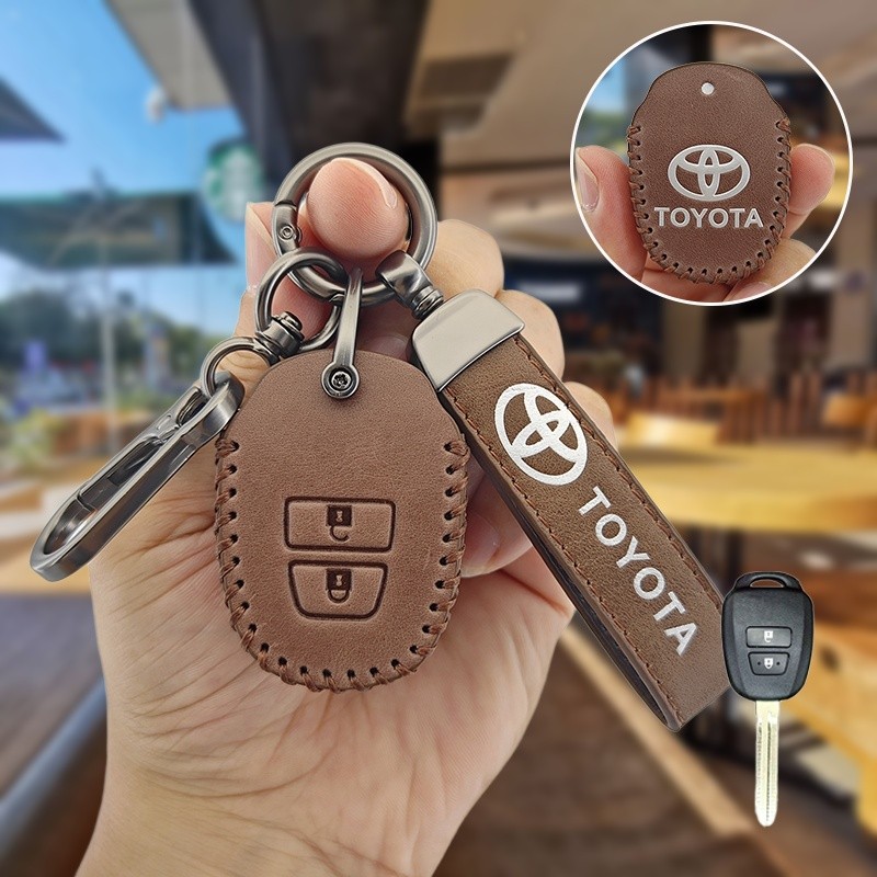 ที่หุ้มกุญแจสําหรับ Toyota Ativ Yaris 2019 2022 2021 2020 ative vios 2013 2014 2017 2024 กระเป๋าใส่กุญแจรถยนต์ ปลอกกุญแจรถยนต์ - รูปที่ 4