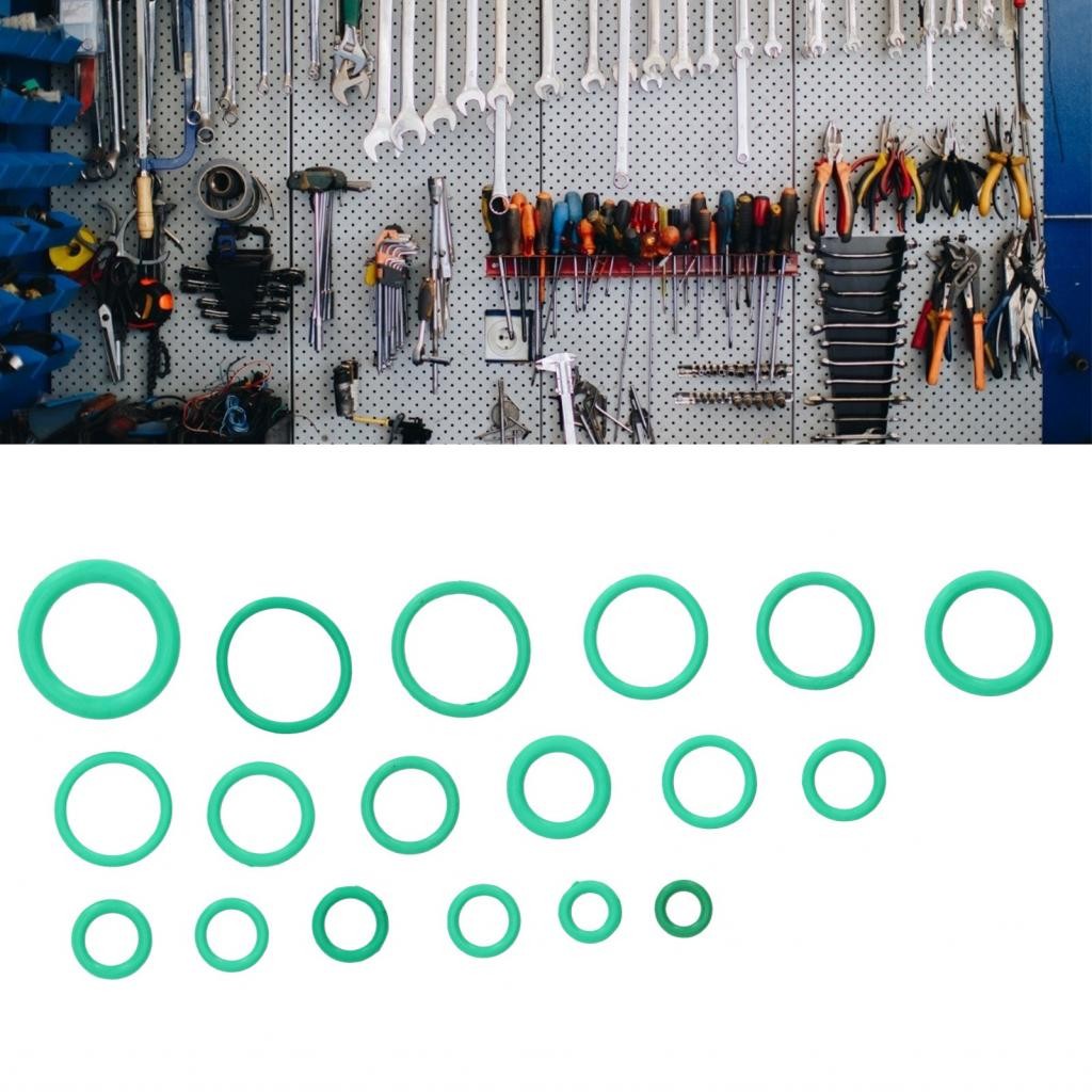 Stylish365 Fafeicy Green O แหวนชุด 270 ชิ้นยางสวมใส่แหวนซีล Assortment ชุดสําหรับยานยนต์อัตโนมัติ