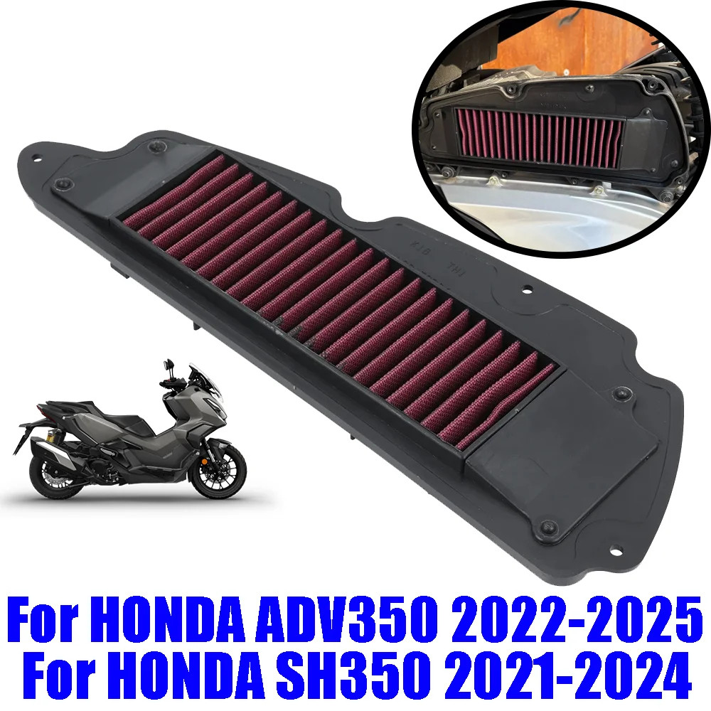 ไส้กรองอากาศ กรอง FOR Honda ADV350 ADV 350 2021 - 2025 SH350 SH 350 2021-2024