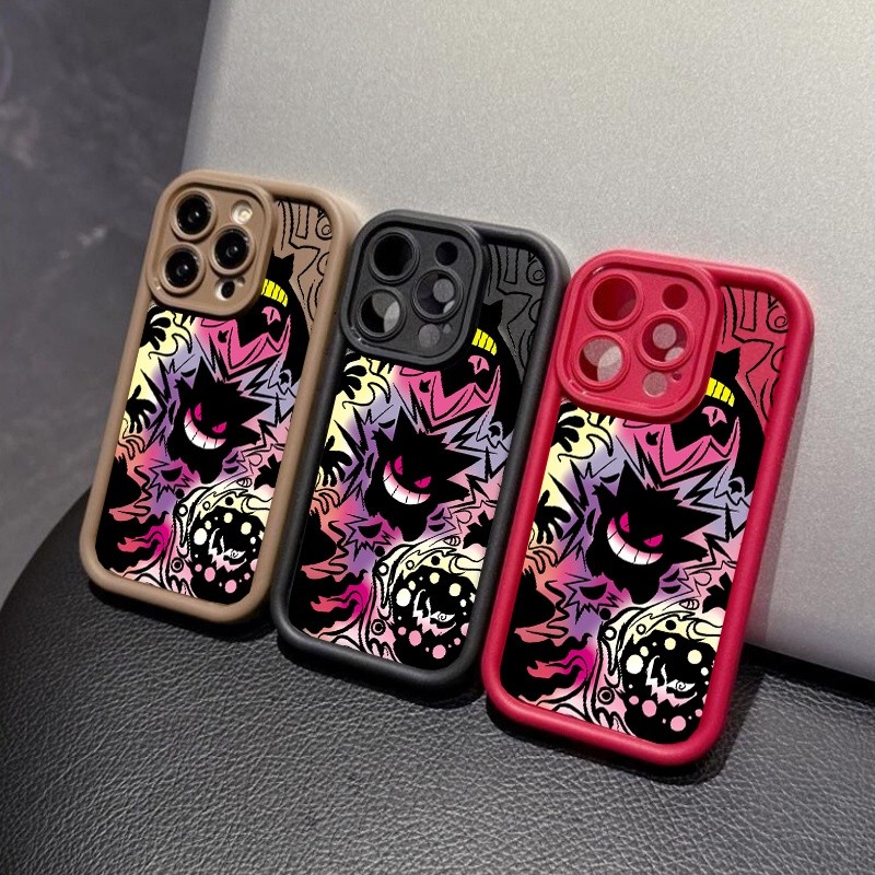 Super สีม่วง Gengar สําหรับ Realme 5 5i 5S 6i 7i 8i 7 8 9 11 12 13 14 15 Pro Plus GT3 GT6 GT Master C55 C53 เคสโทรศัพท์ Pokemon ซิลิโคนอ่อนนุ่มอะนิเมะการ์ตูนกันกระแทก